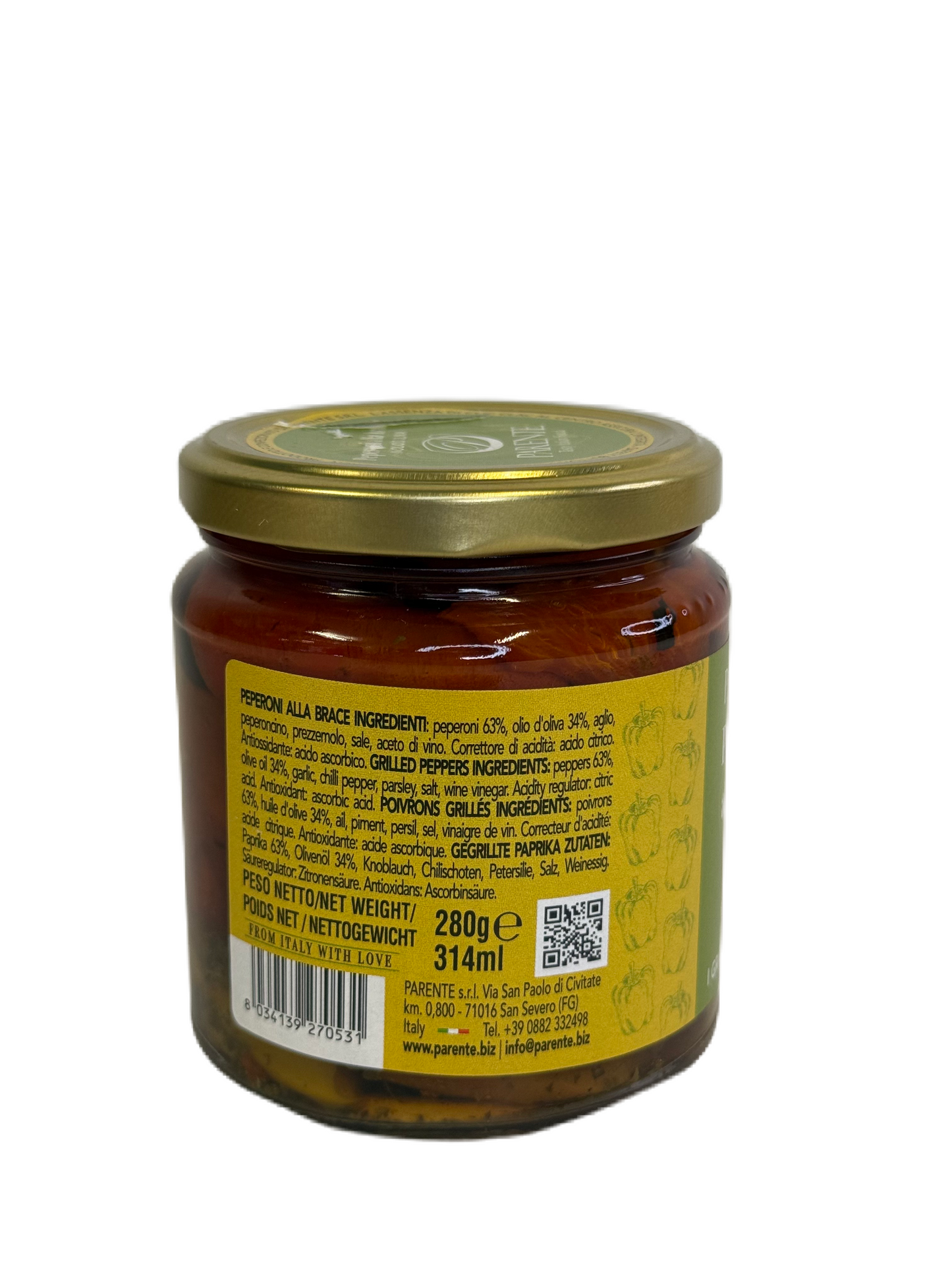 Peperoni alle Brace in Olio di Oliva